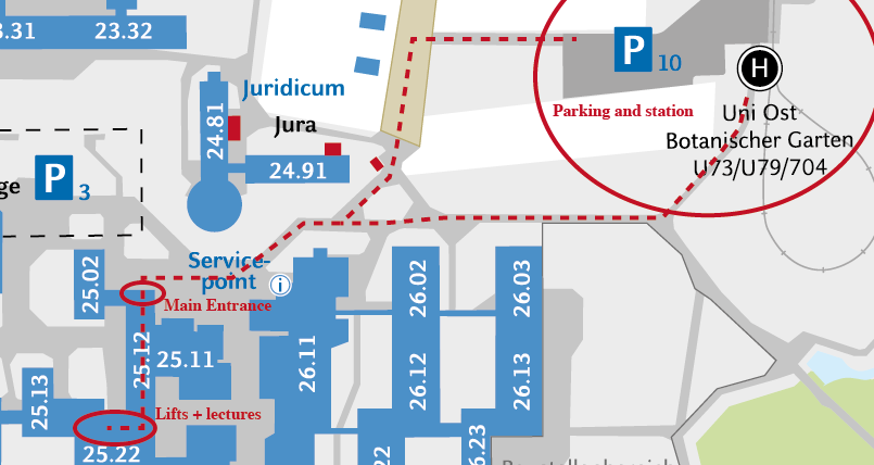 Orientation plan of Naturwissenschaften building